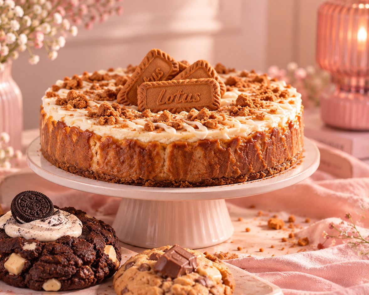 Tarta de queso Lotus con cookies de Dulce Tentación